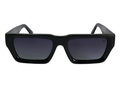 Preto + Lente Cinza Escuro Degrade / Acetato / 54