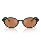 Preto + Lente Marrom Espelhado Ouro